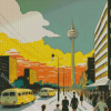 Berliner Fernsehturm Poster Diamond Painting