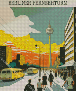 Berliner Fernsehturm Poster Diamond Painting