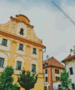 Cesky Krumlov Buildings Diamond Painting