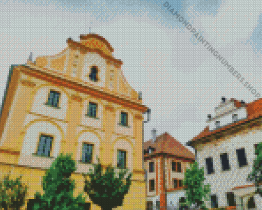 Cesky Krumlov Buildings Diamond Painting