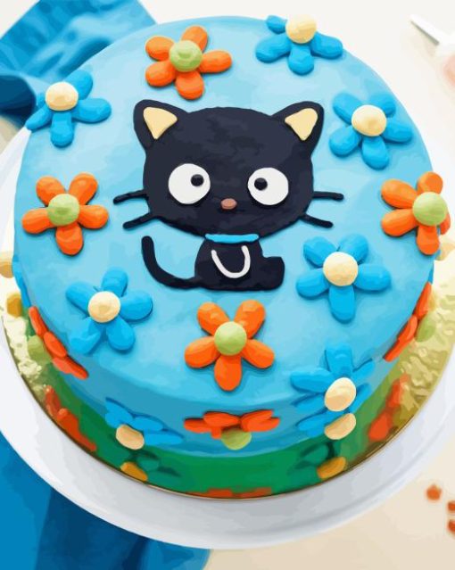 Chococat Cake Diamond Painting