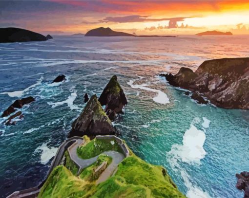 Dingle Bay Sunset Diamond Painting