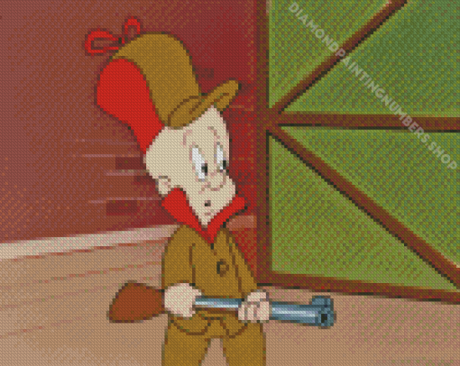 Elmer Fudd Cartoon Diamond Painting