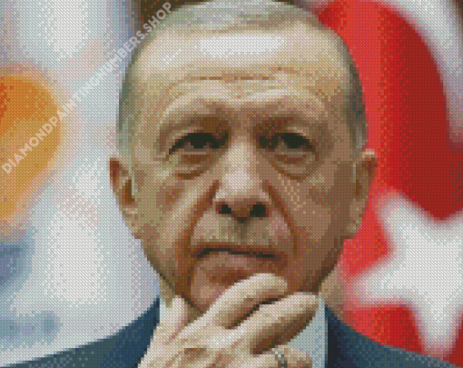 Erdogan Turkey President Diamond Painting