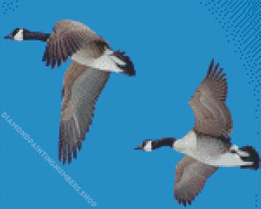 Flying Goose Diamond Painting