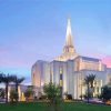 Gilbert Temple Sunset Diamond Painting