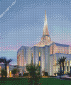 Gilbert Temple Sunset Diamond Painting