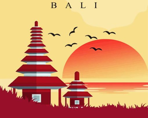 Indonesia Bali Poster Diamond Painting