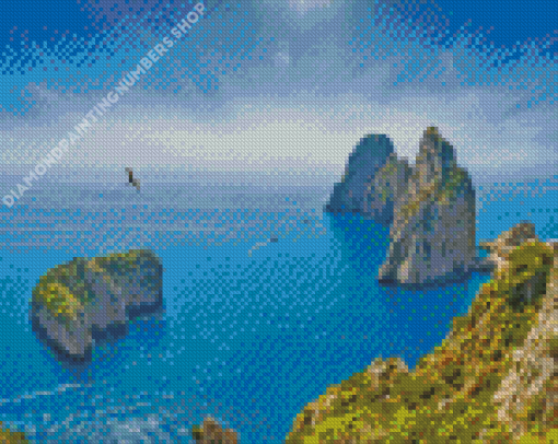 Isle Of Capri Landscape Diamond Painting