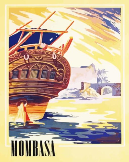 Mombasa Poster Diamond Painting