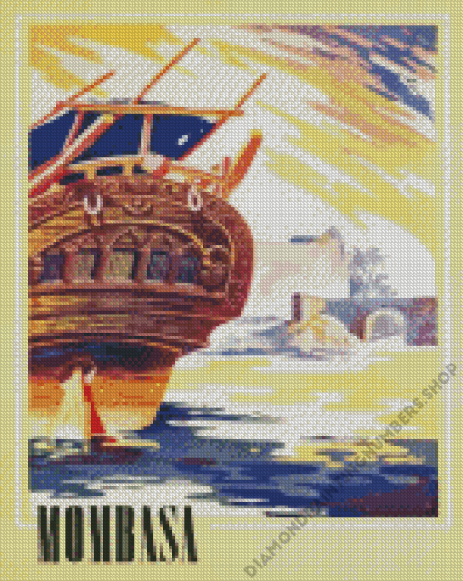 Mombasa Poster Diamond Painting