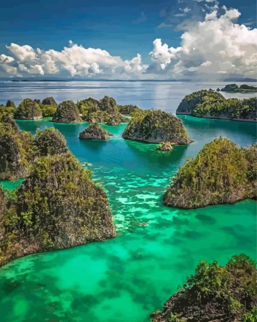 Raja-ampat-Islands-in-Indonesia-Diamond-With-Numbers