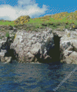 Sea Caves Island Diamond Painting