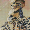 Skeleton Couple In Love Diamond Painting