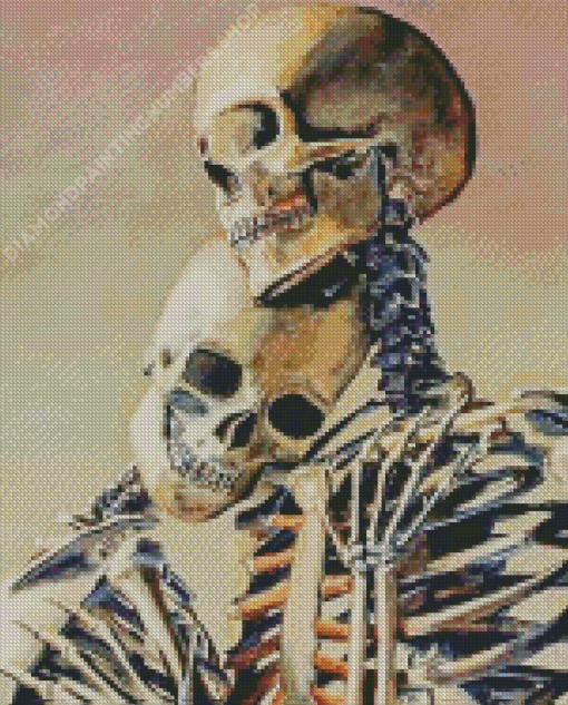 Skeleton Couple In Love Diamond Painting