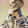 Skeleton Couple In Love Diamond Painting