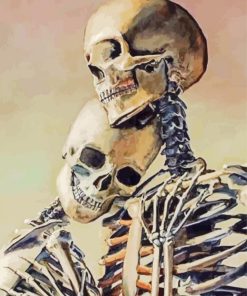 Skeleton Couple In Love Diamond Painting