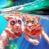 Underwater Selfie Diamond Painting