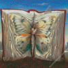 Butterfly In Book Abstract Diamond Painting