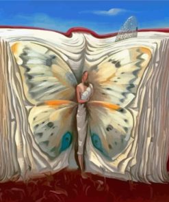 Butterfly In Book Abstract Diamond Painting