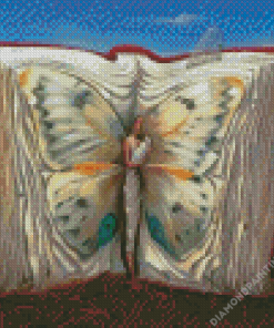 Butterfly In Book Abstract Diamond Painting