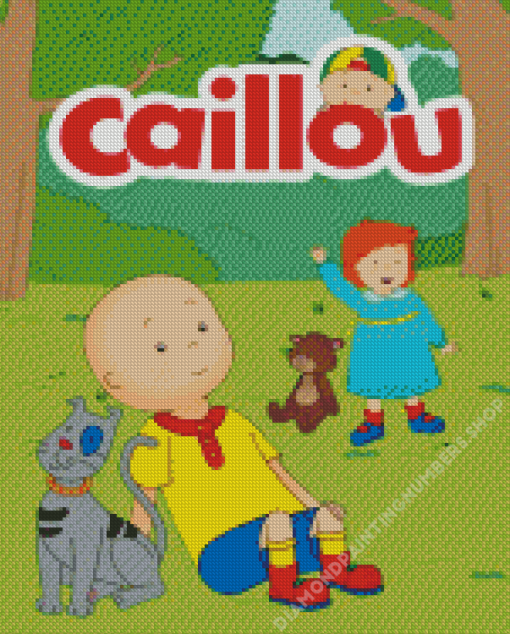 Caillou Pebble Poster Diamond Painting