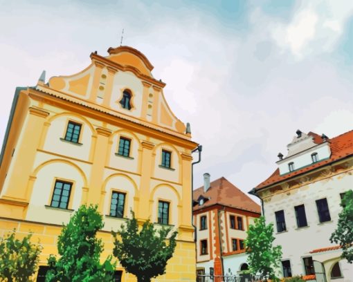 Cesky Krumlov Buildings Diamond Painting