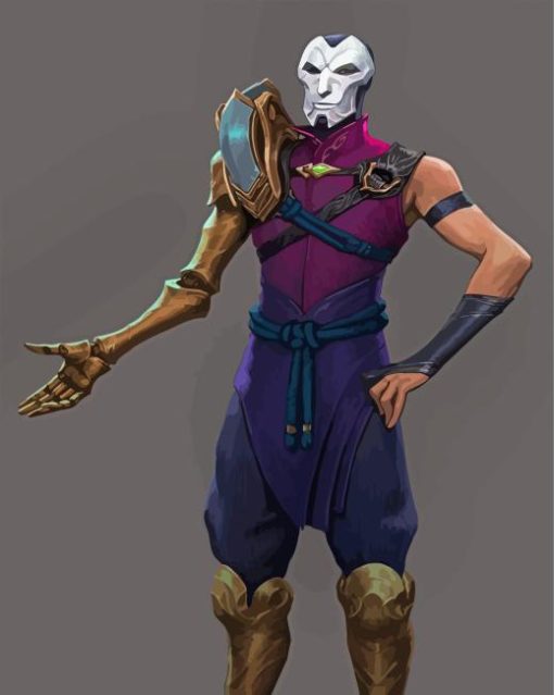 Jhin Game Character Diamond Painting