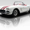 1962 Chevrolet Corvette White Car Diamond Painting