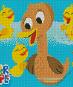 5 Little Ducklings Diamond Painting