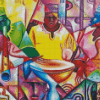 African Abstract Musicians Diamond Painting