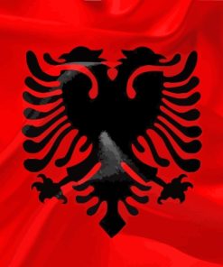 Albanian Flag Diamond Painting