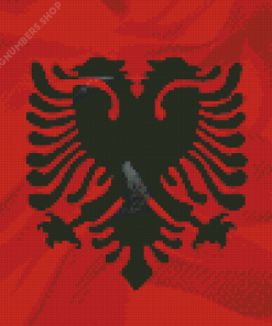 Albanian Flag Diamond Painting