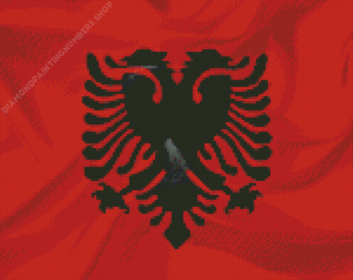 Albanian Flag Diamond Painting