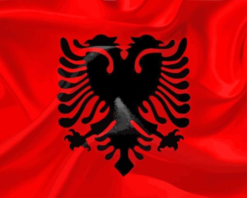 Albanian Flag Diamond Painting