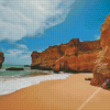 Albufeira Beach in Portugal Diamond Painting