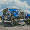 Antique Blue Skoda Diamond Painting