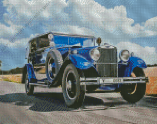 Antique Blue Skoda Diamond Painting