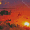 Apocalypse Now Helicopters Diamond Painting