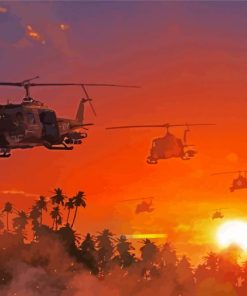 Apocalypse Now Helicopters Diamond Painting