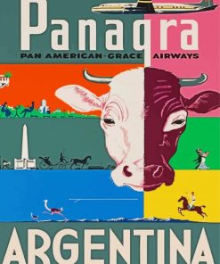 Argentina Travel Poster Diamond Painting