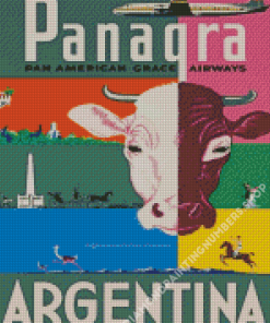 Argentina Travel Poster Diamond Painting