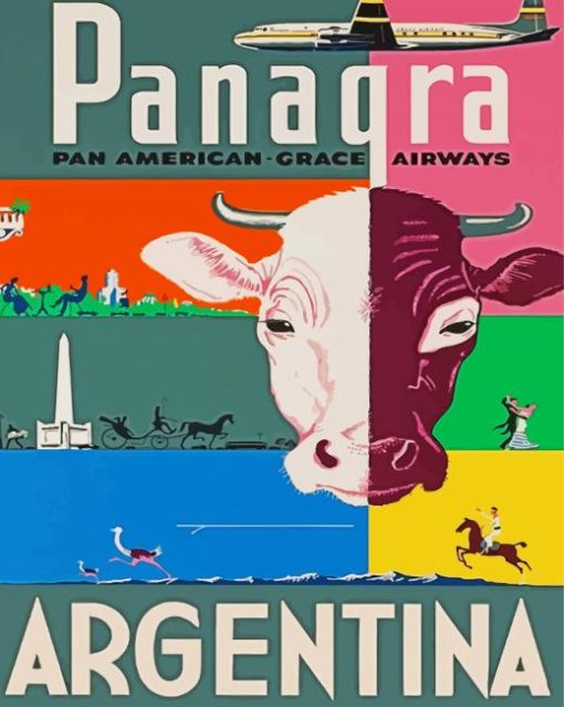 Argentina Travel Poster Diamond Painting