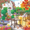 Autumn Garden Tea Date Diamond Painting