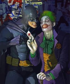 Batman And The Joker Villain Diamond Painting