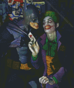 Batman And The Joker Villain Diamond Painting