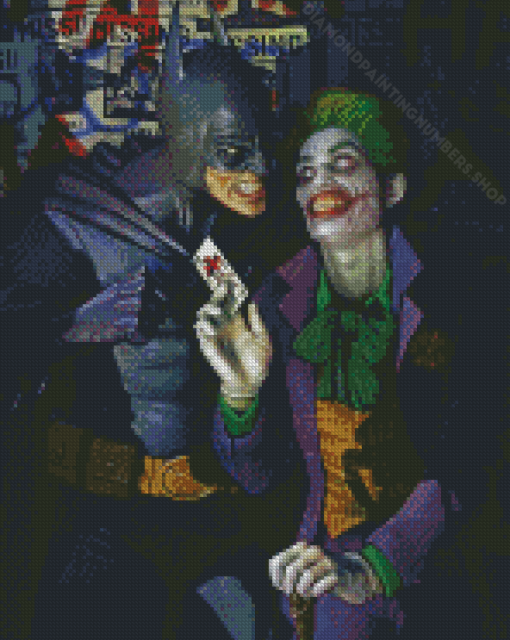 Batman And The Joker Villain Diamond Painting