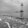 Black And White Talacre Lighthouse Diamond Painting