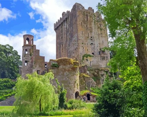 Blarney Town Castle Diamond Painting