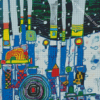 Blue Blues by Hundertwasser Diamond Painting